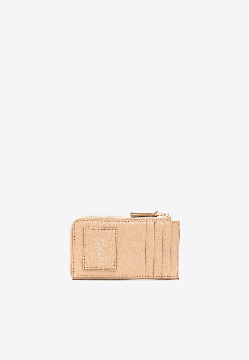 Marc Jacobs The Grained Leather Top Zip Cardholder Beige 2S4SMP010S02_230