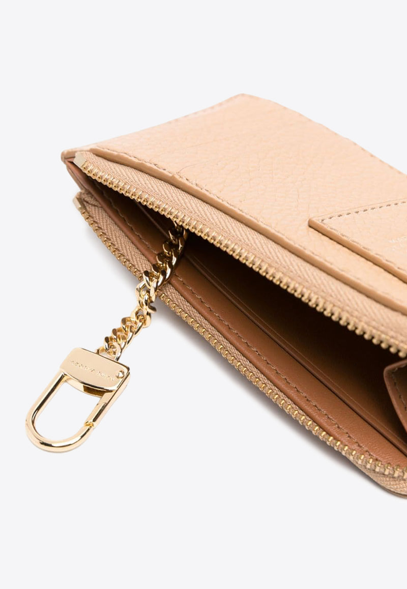 Marc Jacobs The Grained Leather Top Zip Cardholder Beige 2S4SMP010S02_230