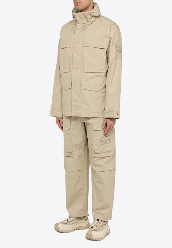 Stone Island Logo Patch Cargo Pants Beige 8015309F1/O_STONE-V0090