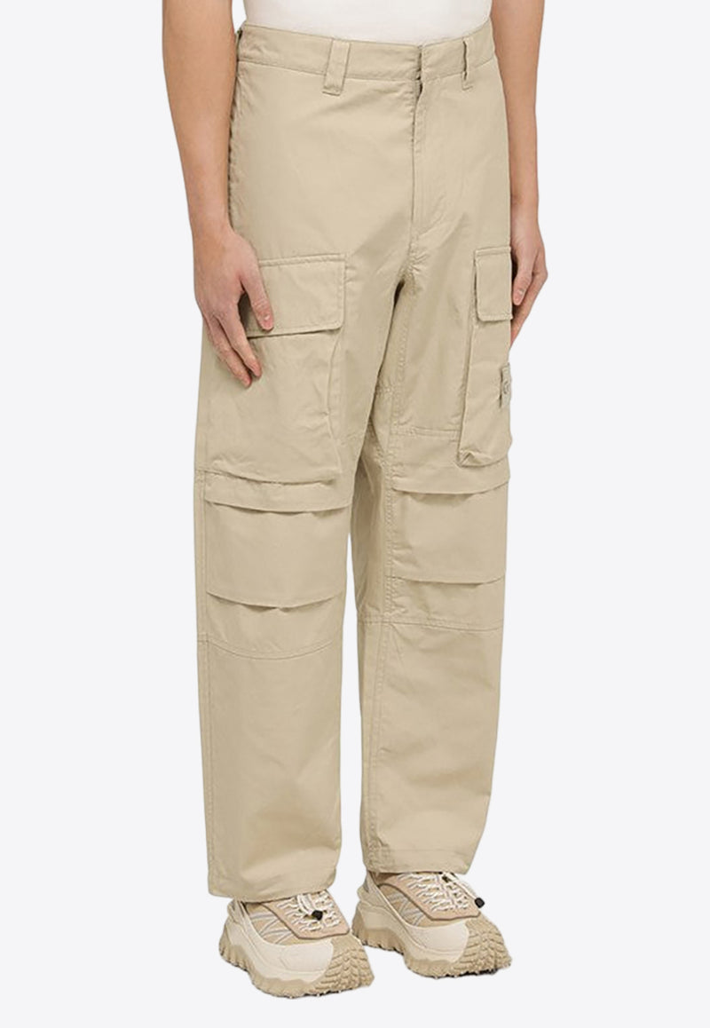 Stone Island Logo Patch Cargo Pants Beige 8015309F1/O_STONE-V0090