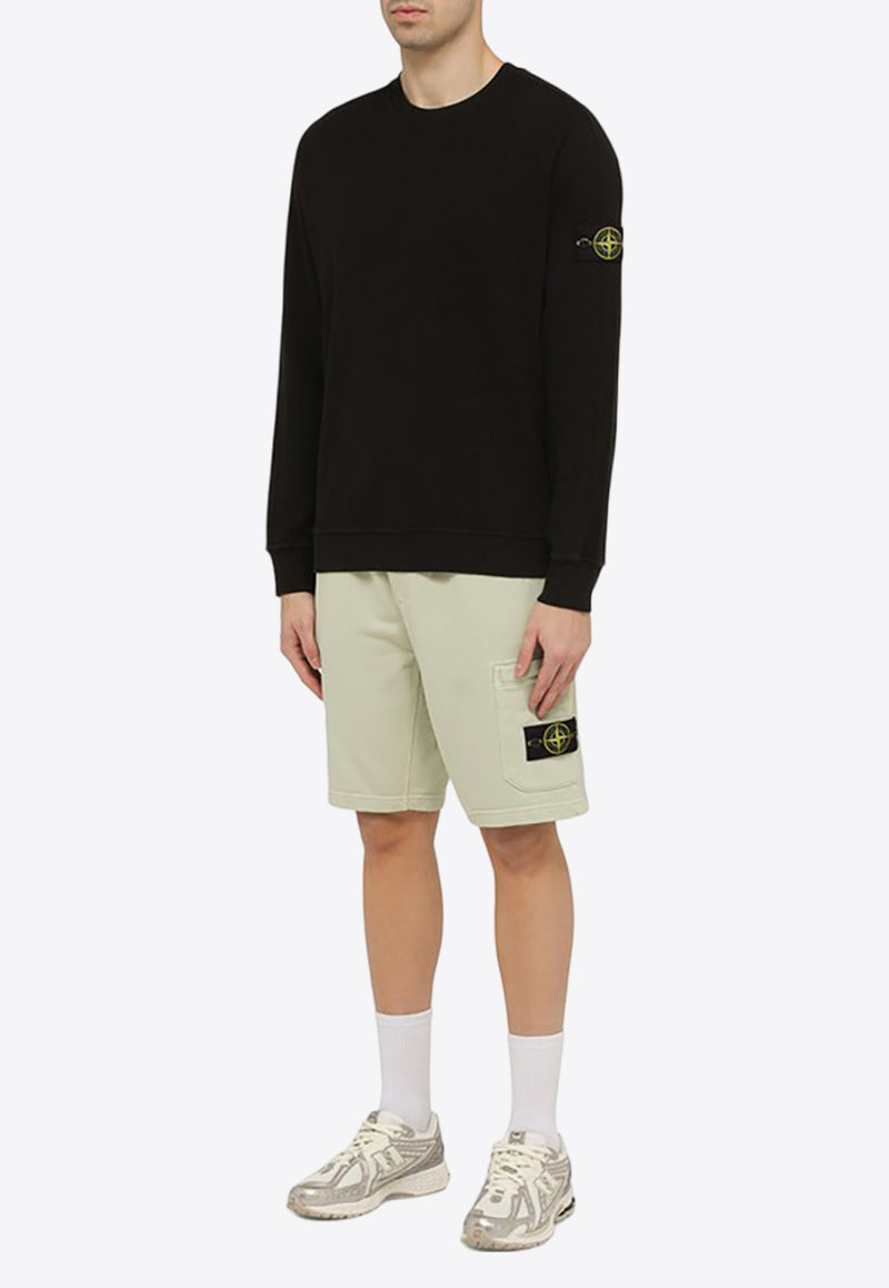 Stone Island Logo Patch Drawstring Bermuda Shorts Beige 801564651/O_STONE-V0051