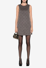 P.A.R.O.S.H Bleak Studded Mini Dress Gray D721961BLEAK24_008