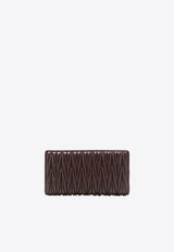 Miu Miu Matelassé Leather Long Wallet Brown 5MV0272FPP_F0NBL