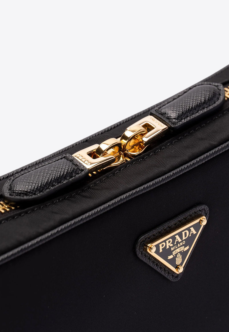 Prada Triangle Logo Crossbody Bag Black 1NE0572C05_F0002