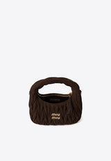 Miu Miu Wander Suede Hobo Bag Brown 5BC125VOOY2B7O_F0003