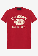 Dsquared2 Logo Print Crewneck T-shirt Red S71GD1503D20035_307W