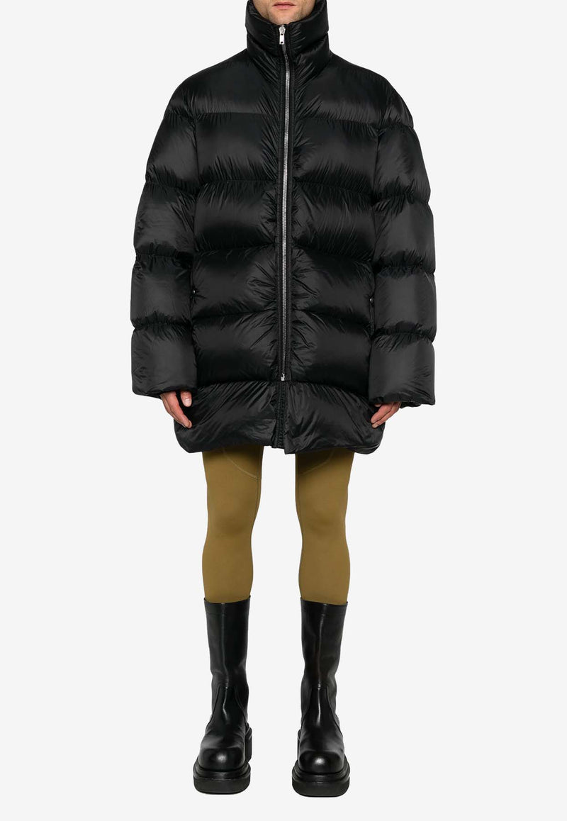 Rick Owens Turtle Quilted Down Jacket  Black RU02D6790NPD3_09