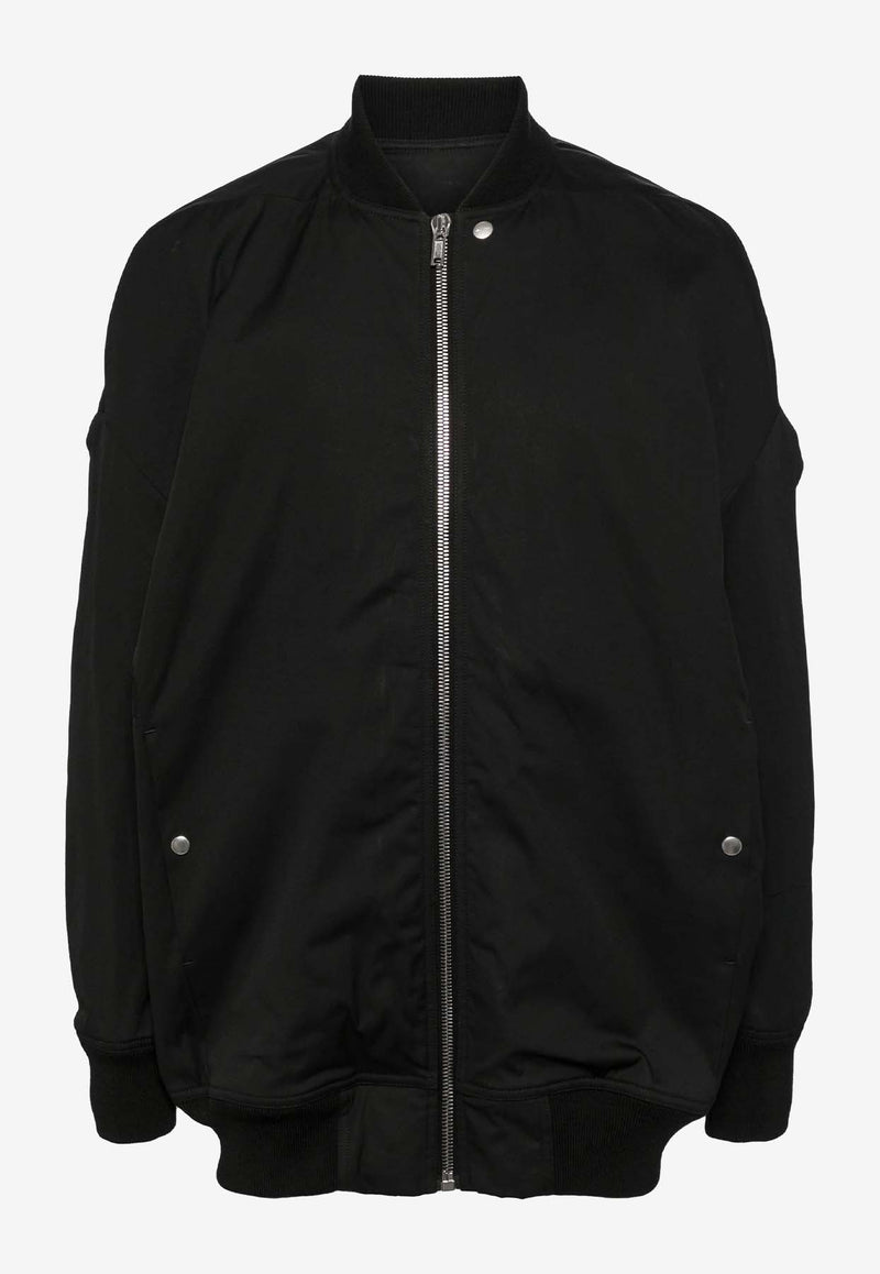 Rick Owens Jumbo Peter Flight Bomber Jacket Black RR02D6795TEEM7_0908