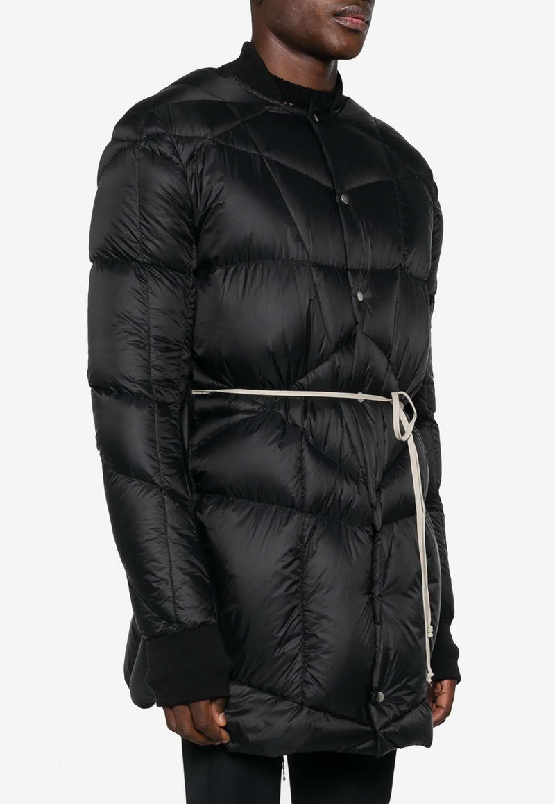 Rick Owens Flight Liner Quilted Down Jacket Black RR02D6915NPD2_09