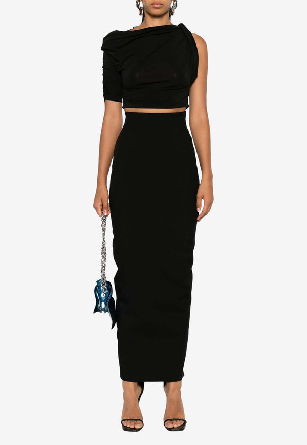 Rick Owens Dirt Pillar Maxi Skirt Black RP02D3344WGP_09