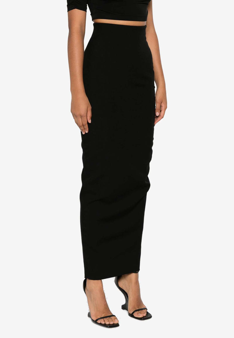 Rick Owens Dirt Pillar Maxi Skirt Black RP02D3344WGP_09