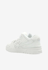 Palm Angels Venice Leather Sneakers  White PWIA065F24LEA001_0101