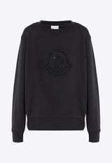 Moncler Crystal Logo Crewneck Sweatshirt Black J20938G00040899TR_999