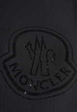 Moncler Crystal Logo Crewneck Sweatshirt Black J20938G00040899TR_999