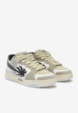 Palm Angels Venice Suede Sneakers  White PMIA101F24LEA002_0106