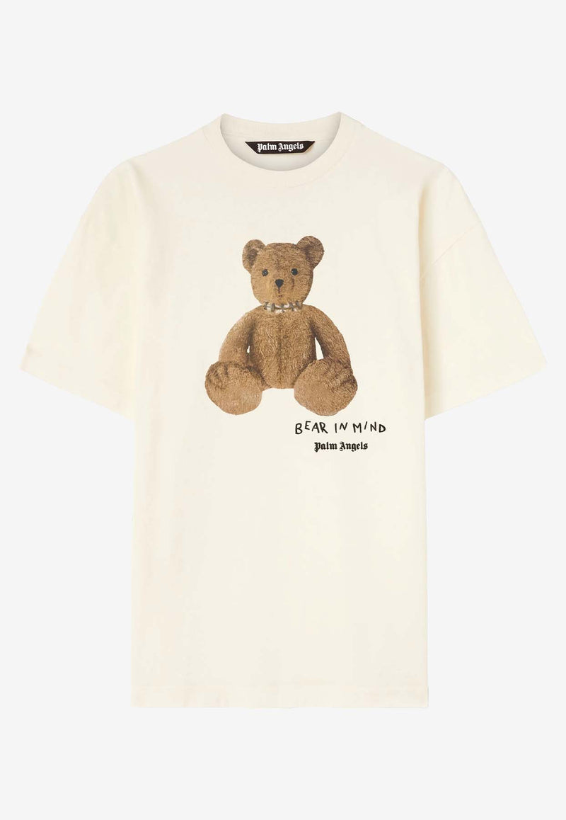 Palm Angels Bear in Mind Printed T-shirt Off-white PMAA001F24JER010_0360