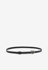 PINKO Love Birds Buckle Thin Belt Black 102148A0F1_Z99O