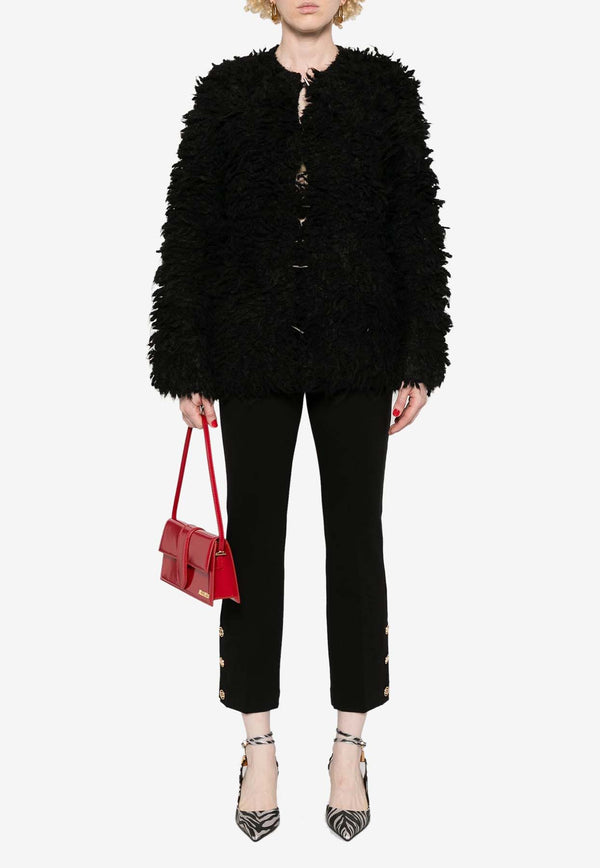 Pinko Faux-Fur Jacket Black 103928A22B_Z99