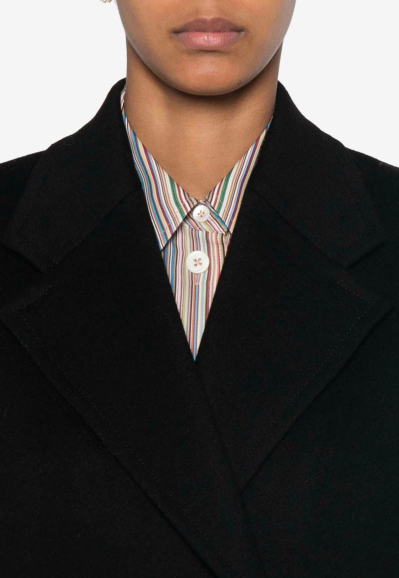 Paul Smith Double-Breasted Long Coat Black W1R250CAN00110_79