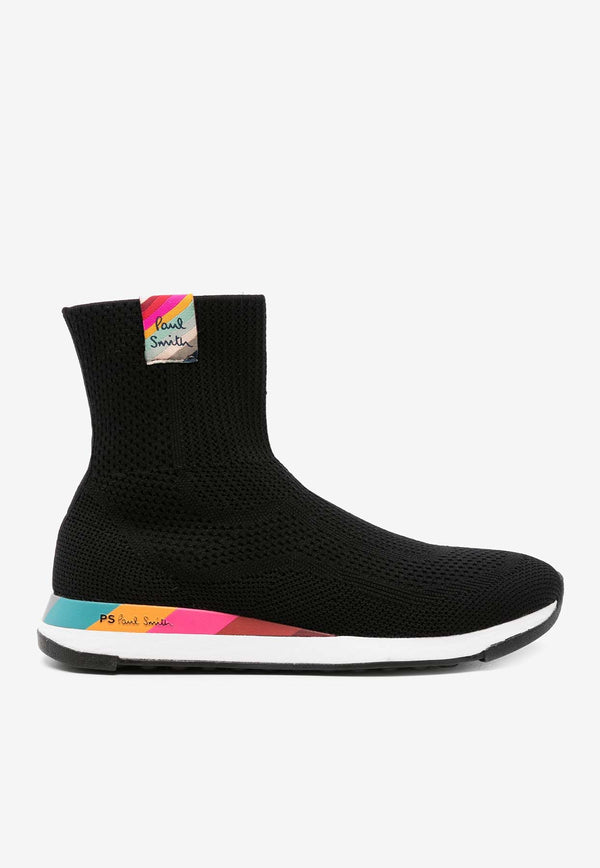 Paul Smith Comet Primeknit High-Top Sneakers Black W1SCMT01LPLY_79