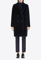 S Max Mara Roseto Alpaca and Wool Coat Midnight Blue 2429016193600ROSETO_005