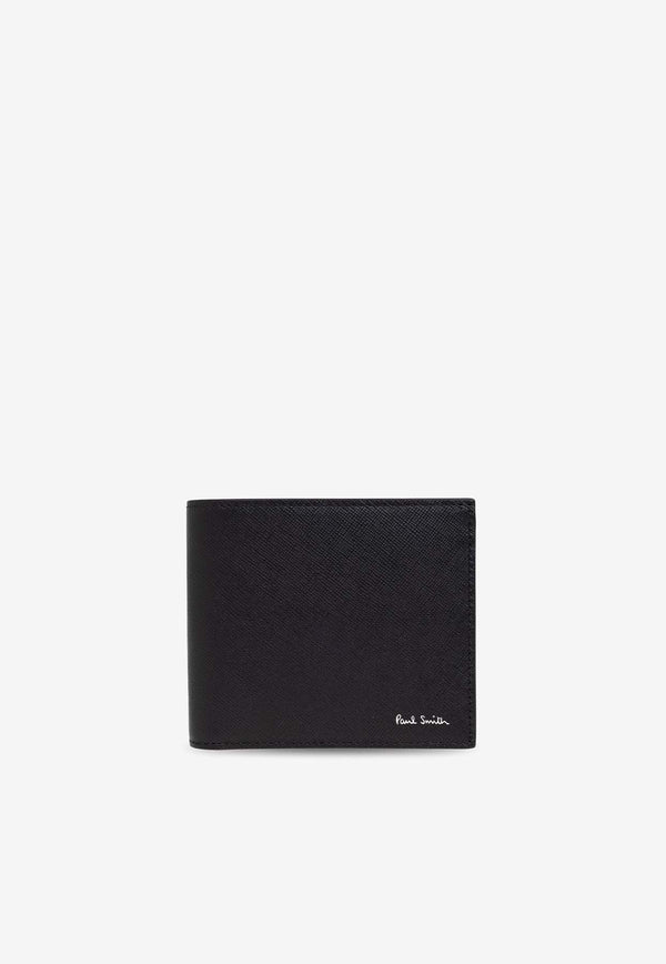 Paul Smith Logo Stamp Leather Bi-Fold Wallet Black M1A4832NMISTR_79