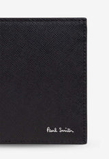 Paul Smith Logo Stamp Leather Bi-Fold Wallet Black M1A4832NMISTR_79