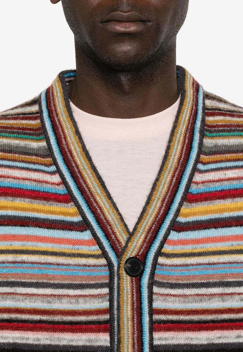 Paul Smith Striped Buttoned Cardigan Multicolor M1R910YN02503_92