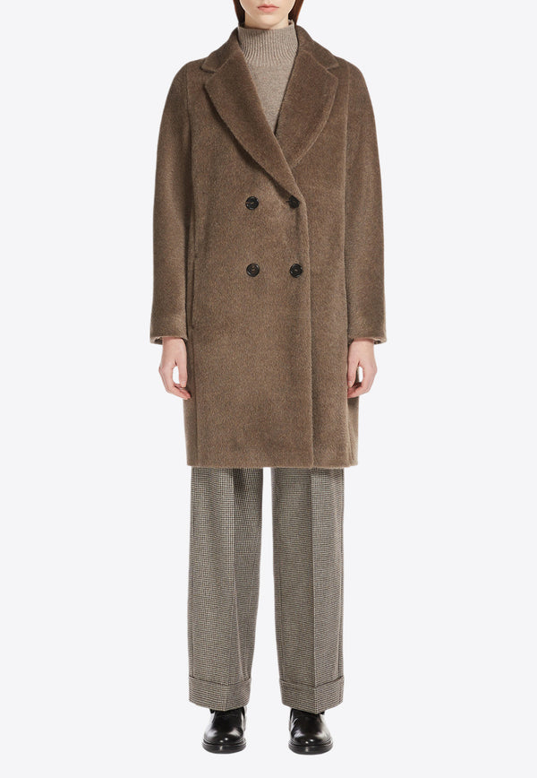 S Max Mara Roseto Alpaca and Wool Coat Brown 2429016193600ROSETO_031