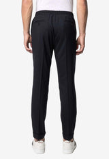 Paul Smith Tapered-Leg Drawstring Pants Navy M1R921TG00001_49