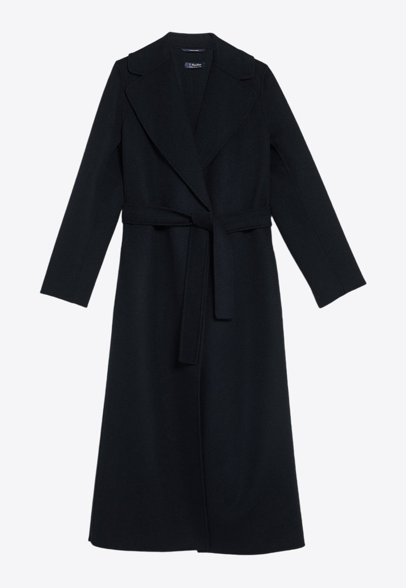 S Max Mara Poldo Belted Wool Coat Midnight Blue 2429016043600POLDO_081