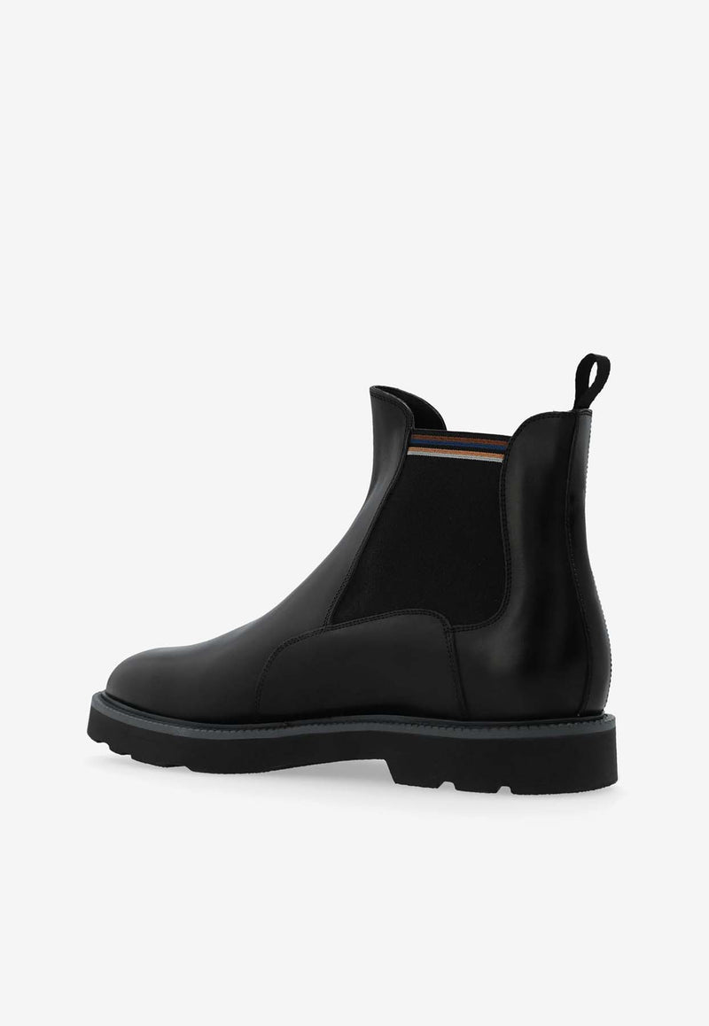 Paul Smith Argo Leather Ankle Boots Black M1SAGO05NPAR_79