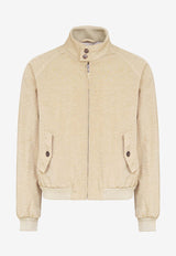 Maison Margiela Zip-Up Paneled Bomber Jacket Beige S50AM0626S53735_731