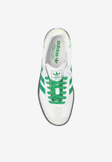 Adidas Originals Sambae Leather Low-Top Sneakers White IE9105 0-FTWWHT GREEN OWHITE