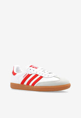 Adidas Originals Samba OG Leather Low-Top Sneakers White IF6513 F-FTWWHT SOLRED OWHITE