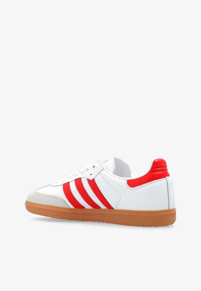 Adidas Originals Samba OG Leather Low-Top Sneakers White IF6513 F-FTWWHT SOLRED OWHITE