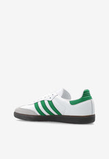 Adidas Originals Samba OG Leather Low-Top Sneakers White IG1024 M-FTWWHT GREEN SUPCOL