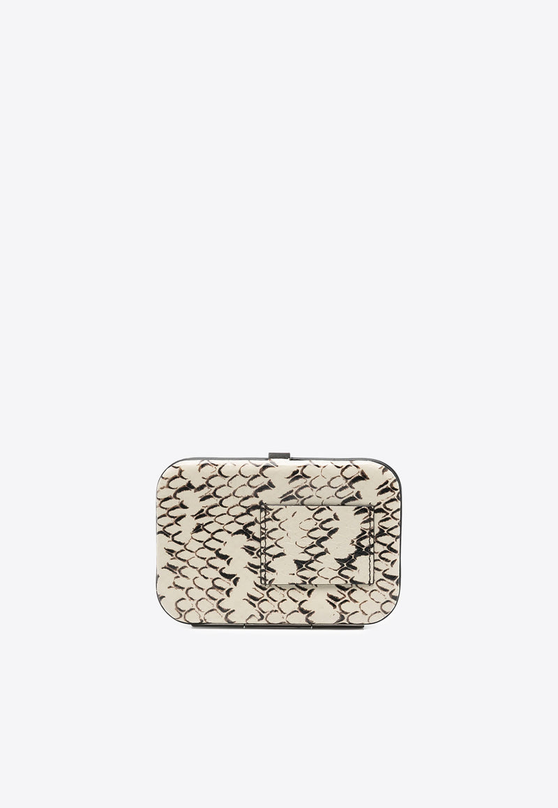 Prada Snakeskin Rigid Cardholder Beige 1MC1122C38_F0187