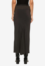 Rick Owens Calf Bias Midi Skirt  Gray RP02D3334CC_78