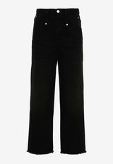 Isabel Marant Dilali Basic Straight-Leg Jeans Black PA0055FAB1H06I_01BK