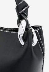 JW Anderson Corner Bucket Bag in Calf Leather Black HB0685LA0232_999