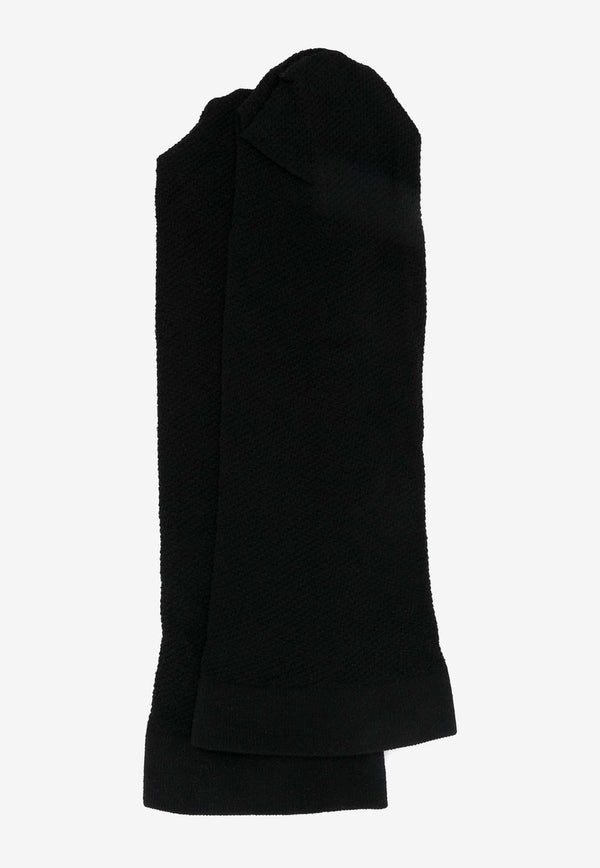 Wolford Piqué-Weave Socks Black 45058_7005