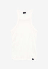 PINKO Cassetta Fine Knit Tank Top White 104157A24U_Z12