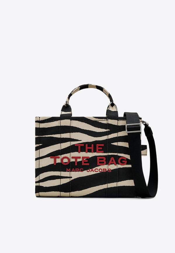 Marc Jacobs The Medium Zebra Canvas Tote Bag Monochrome 2F4HTT021H05_005