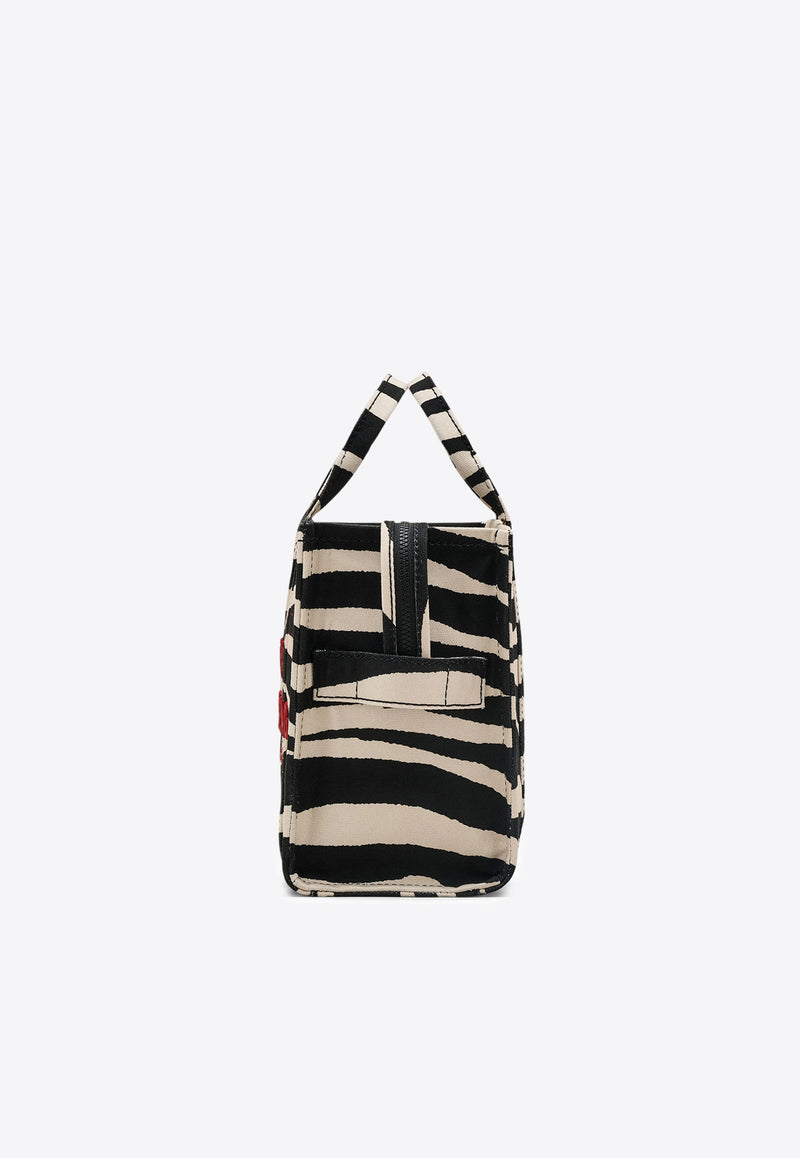 Marc Jacobs The Medium Zebra Canvas Tote Bag Monochrome 2F4HTT021H05_005