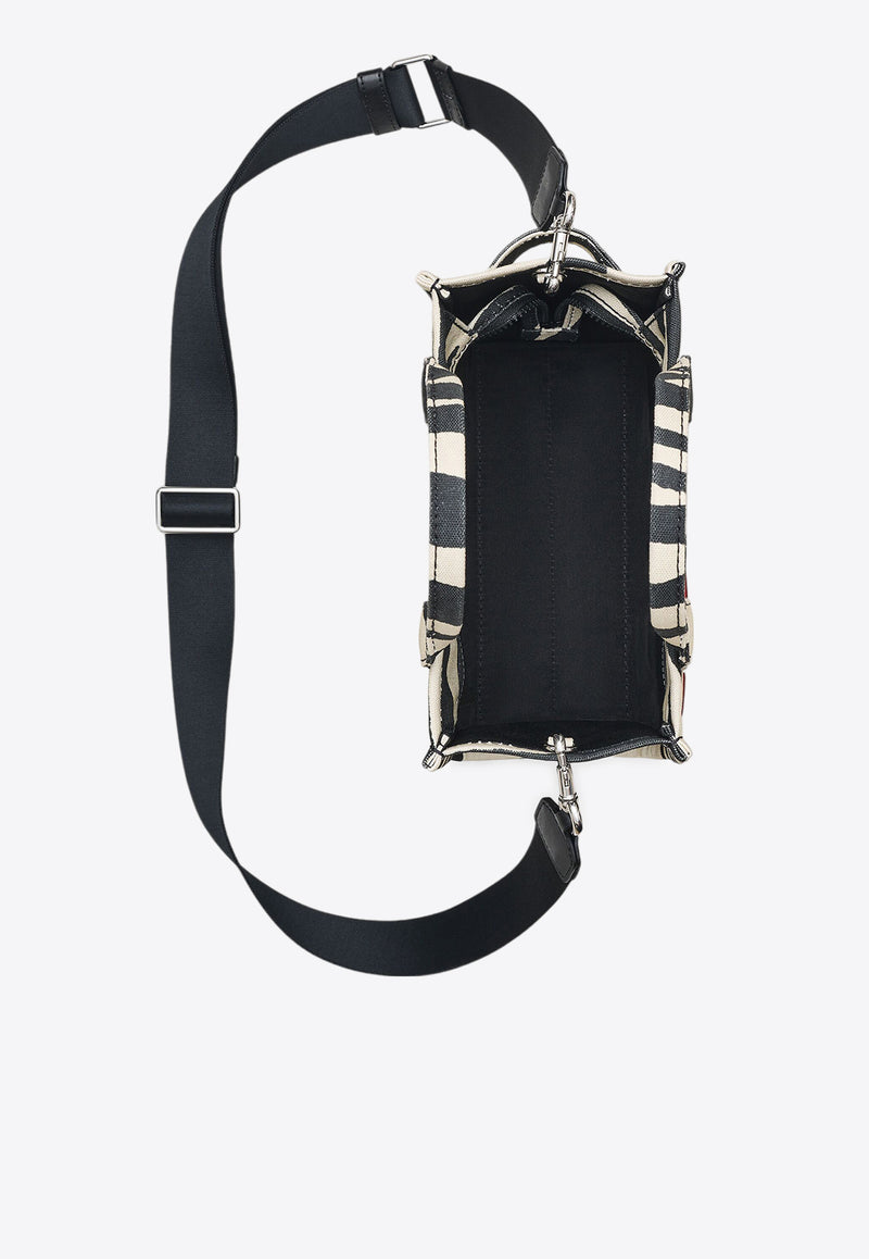 Marc Jacobs The Small Zebra Canvas Tote Bag Monochrome 2F4HTT022H05_005