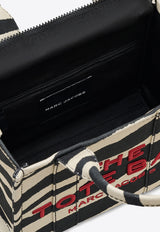 Marc Jacobs The Small Zebra Canvas Tote Bag Monochrome 2F4HTT022H05_005