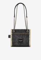 Marc Jacobs The Denim Chain Crossbody Bag  Black 2F4HCR016H05_965