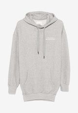 Isabel Marant Logo-Embroidered Hooded Sweatshirt Gray SW0101FAA2M41I_02GY