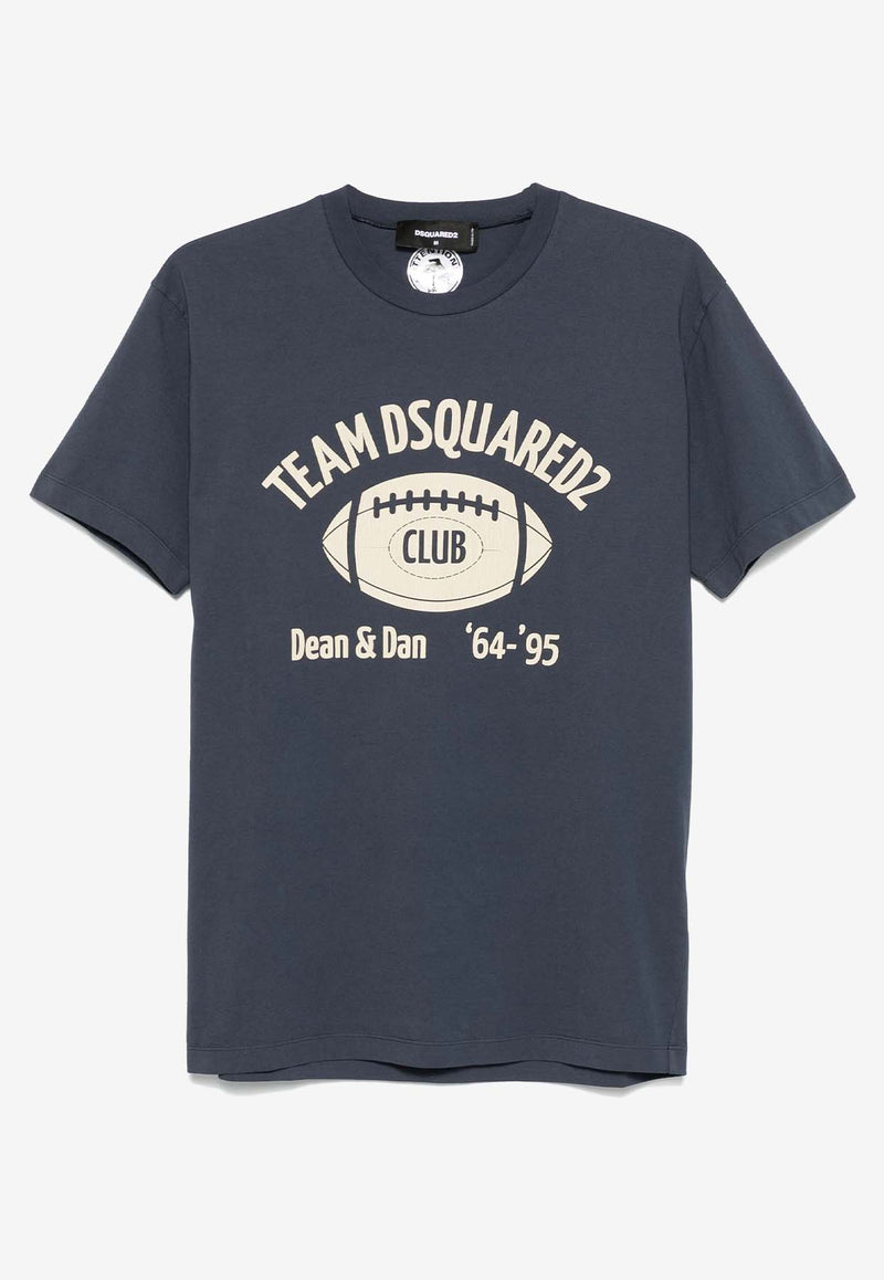 Dsquared2 Printed Logo T-shirt Blue S71GD1503D20035_486